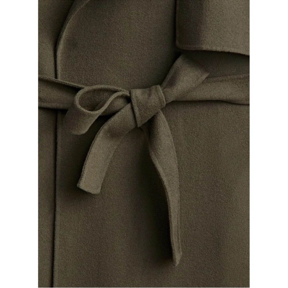 Massimo Dutti olive green coat small - Picture 13 of 14